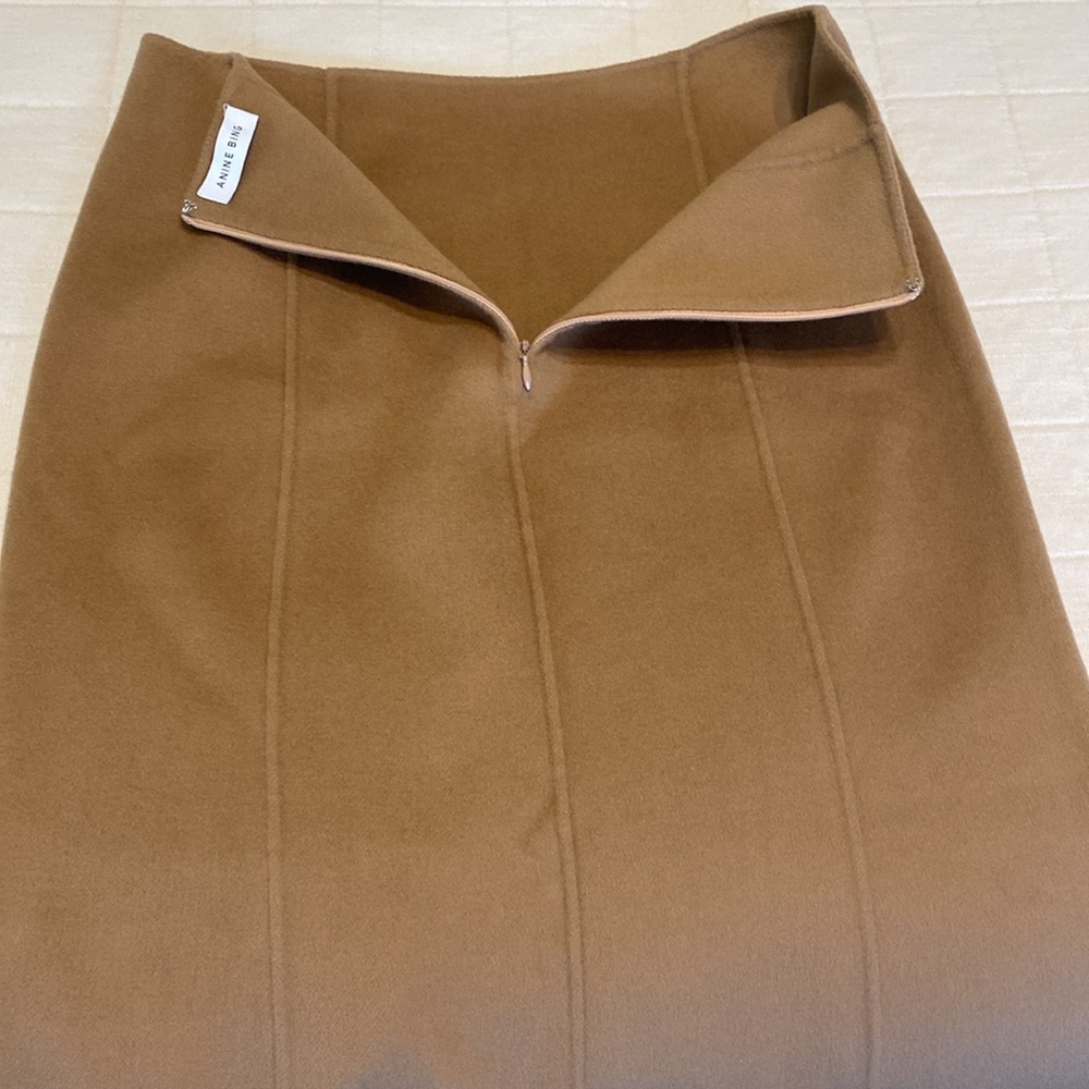 Anine Bing Lyn Skirt in Camel - Picture 16 of 16